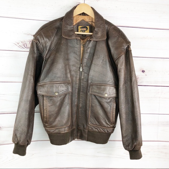fox run Other - S159 vintage FoxRun pilot bomber jacket